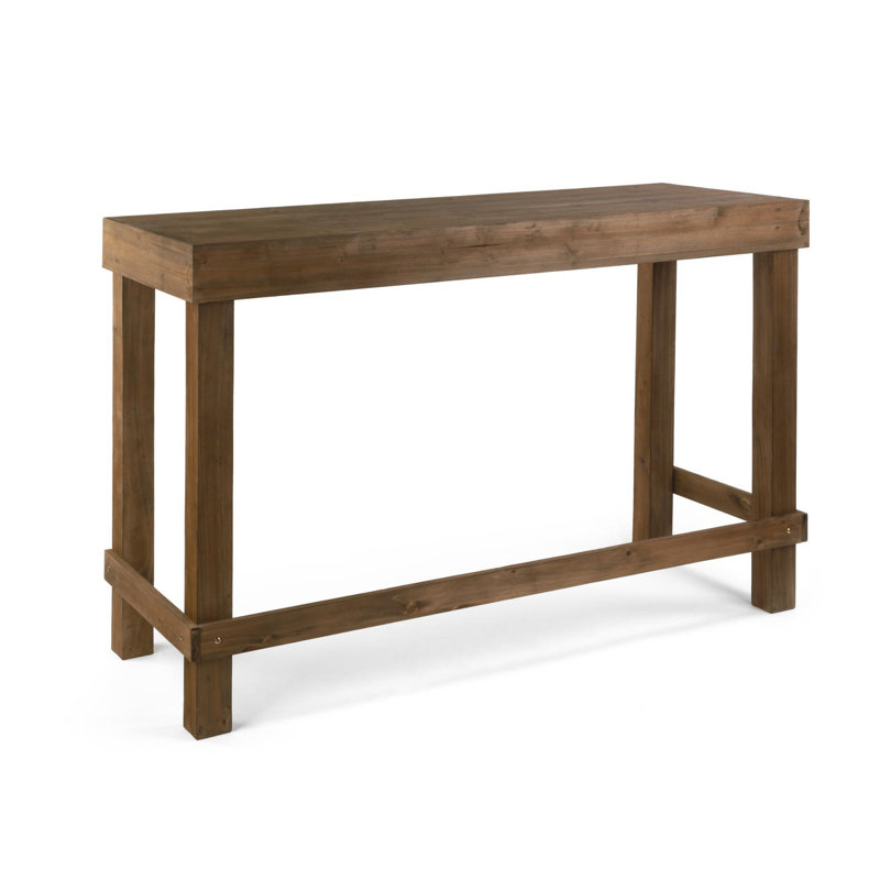 Khorawa Solid Wood Top Console Table, 39" H x 56.25" W x 21.4" D