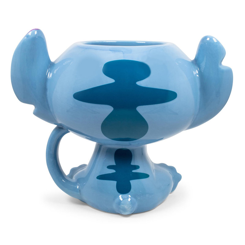 Silver 3D Ceramic Coffee Mug for Hot or Cold Beverages