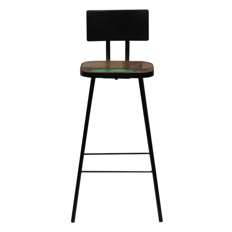 Maurice 74cm Bar Stool, Black/Skyblue