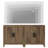 Rustic Farmhouse TV Stand for 65-Inch TVs, Wooden Media Console & Entertainment Center with 4 Storage Cabinets, Accent Furniture for Living Room, Bedroom, Hallway, Brown-778092688