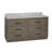 Rumalda 72'' Double Bathroom Vanity with Carrara Marble Top-244555918