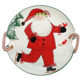 Old St. Nick Handmade Earthenware Platter