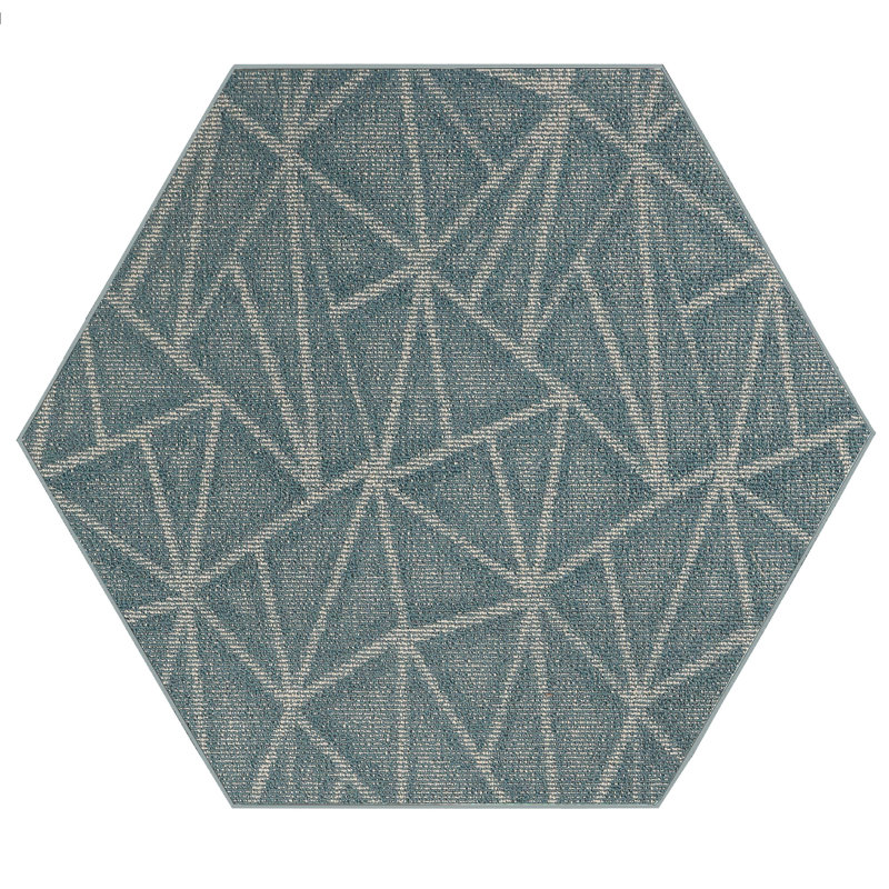 Tapis bleu Dicarlo, Hexagonal 6 pi
