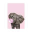 Bubble Gum Elephant In Pink by Big Nose Work - Wrapped Canvas Print-205569005