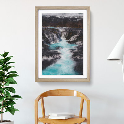 Bruarfoss Waterfall in Iceland - Picture Frame Painting
