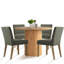 Chaises de salle à manger rembourrées en bois massif l 18,5 po Alesana -565954864