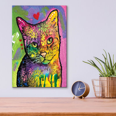 Art mural en verre épique «I Like Being Around You» par Dean Russo, 12 po x 16 po