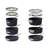Granitestone Stackable Space Saving 10 Piece Aluminum Non Stick Cookware Set, Oven & Dishwasher Safe
