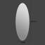 Miroir mural pleine longueur 65 po x 24 po, conception ovale, verre argenté sans cuivre de 5 mm, résistant à l'humidité et à l'oxydation, reflet HD, fixation murale pour vestibule, chambre à coucher et salon-438237645