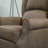 Massage Recliner Sofa With Heat Function, Remote Control, Brown