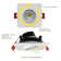 3'' Selectable Color Temperature Dimmable Air-Tight LED Canless Recessed Lighting Kit