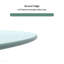 Plateau de table rond en verre trempé 24 po 24 po Verre transparent 1/4 po d'épaisseur Bord rond poli-1737017511