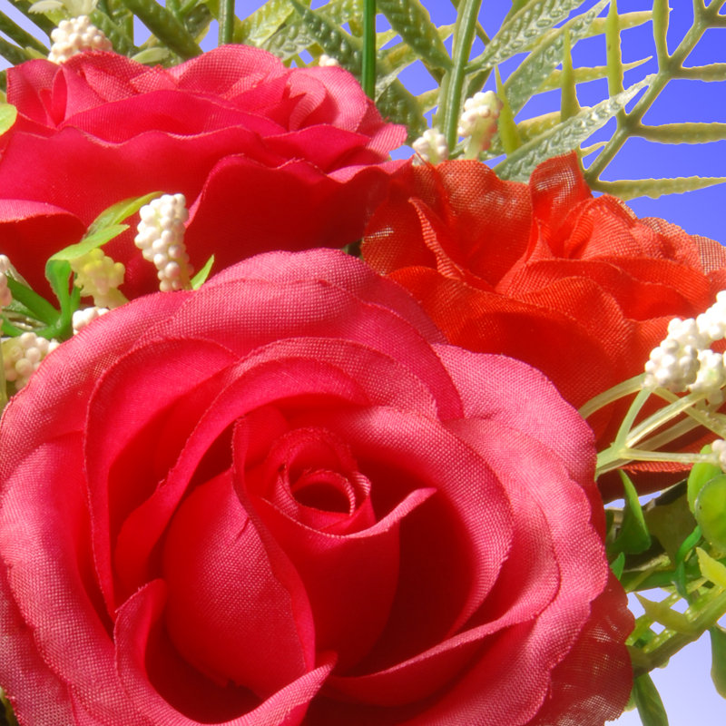 12" Rose Flowers Arrangement