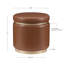 Repose-pieds de rangement rond en similicuir de 18 po Addilynne-829132621