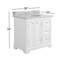 Meuble-lavabo de comptoir en marbre blanc 36 po avec robinet Derby-1984219848-1984219863