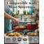 Ensemble de poêles à frire antiadhésives 8 / 9,5 / 11 pouces Cook N Home Professional, poêles à frire de cuisine, compatibles avec induction, 3 pièces, rouge-93365372