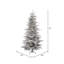 Sierra 7.5' H Lighted Artificial Fir Christmas Tree