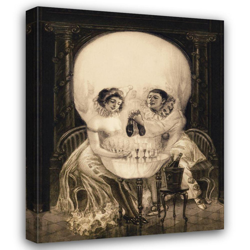 Art sur toile tendue avec trinité Anonyme de Trinx: Pierrots Love, H 24 po x l 20 po