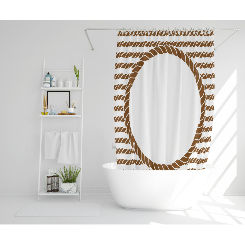 Kate Polyester Shower Curtain Set, 168cm H x 168cm W