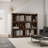 10-Shelf Bookcase, Corner Bookcase, Storage Bookcase, Wood Bookcase, Modern Bookshelf-1589645556