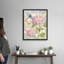 Art sur toile rose, hortensia rose-359244005-359244004