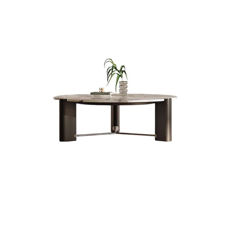 Table basse moderne avec plateau en marbre