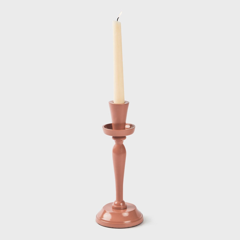 Bougeoir Mela Artisans Solene, H 7,75 po x l 4,25 po x P 4,25 po