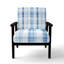 Chaise d'appoint Coastal - Fauteuil bleu-902709330