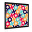 «Retro Geometrics In Blue Orange And Red», impression sur toile-67466092-67466093