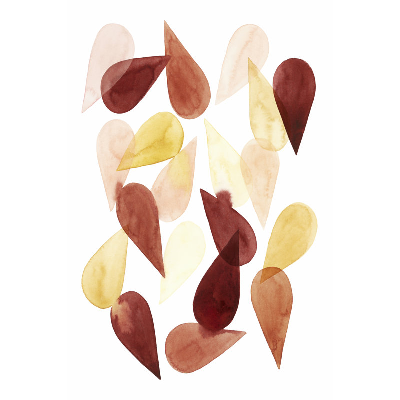 Falling Petals II by Grace Popp - Wrapped Canvas Painting, 30cm H x 20cm W x 3.8cm D