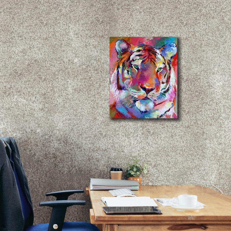 «Tiger 4» par Richard Wallich, H 24 po x l 20 po x P 0,75 po