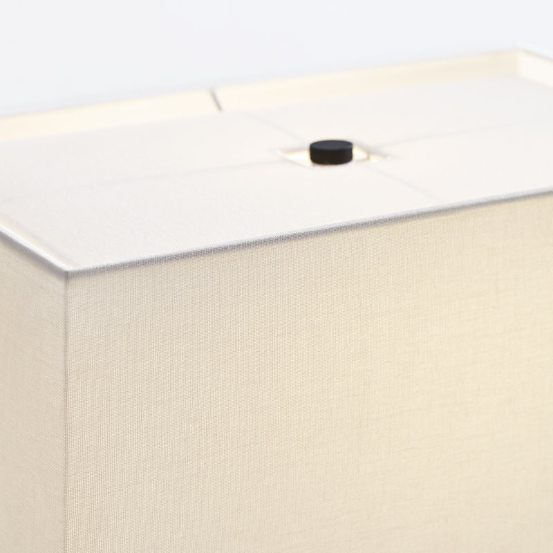 Slab Table Lamp, Nightshade Black, 18" H x 16" W x 10.5" D