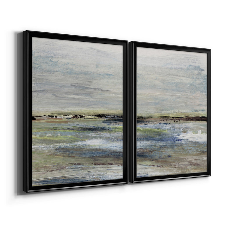 Wetlands I - 2 pièces, Noir, H 18,5 po x l 49 po x P 1,5 po