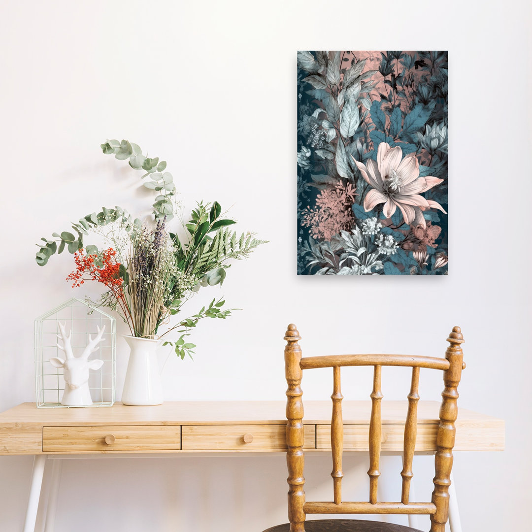 Lush Botanical Bloom Abstract Succulent Flower Nature Wall Art Print