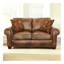 Causeuse de la collection Rustic Leather - construction de qualité supérieure, garniture cloutée - confort et style maximum