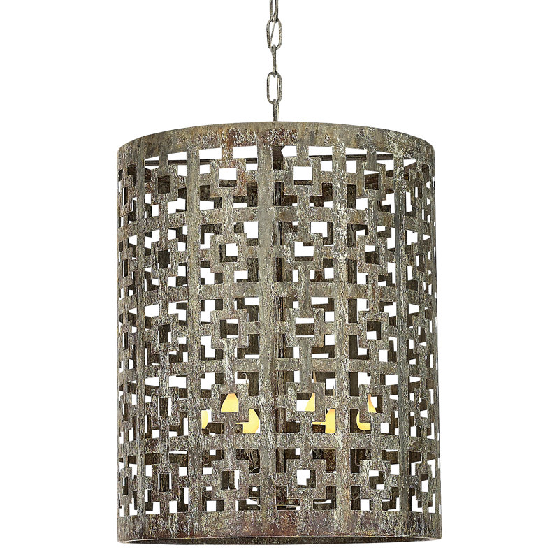 Fifth 6 - Light Unique Cylinder Pendant, Deep Ocean