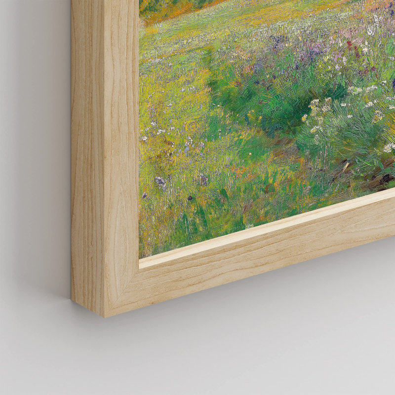 «Pastoral Vibrant Flower Garden» sur, H 11 po x l 14 po, Naturel