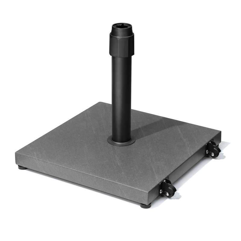 39,33 lb Base de parasol autoportante avec roues, gris, Gris / Noir