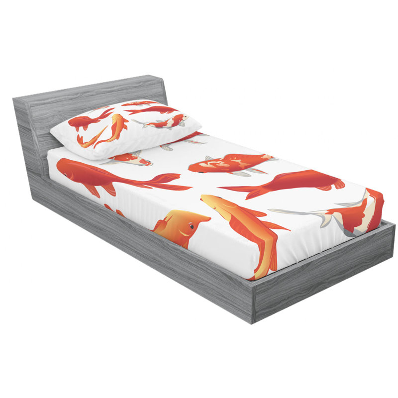 Microfiber Sheet Set, Twin Sheet Set with Fitted Sheet