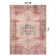 Griffey Vintage Boho Machine Washable Red/Blue Non-Slip Backing Area Rug