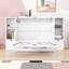 Lit avec rangement Donel Murphy avec tiroirs, tablettes et ports USB-583680463