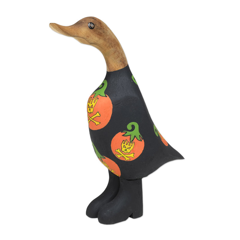 Figurine en teck et bambou Novica