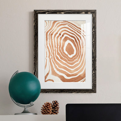 " Wood Grain Suminagashi III "