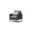 Ensemble de chaises club d'extérieur et de table d'appoint 3 pièces Atie Espresso Sunbrella - Corail-117223526