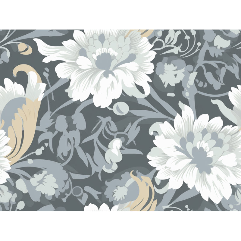 Machine Printed Comforter, Twin Extra Long Comforter, Gray/White