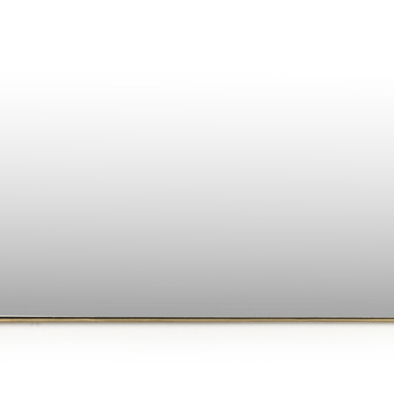 Jacques Mirror-Antique Brass, Golden, 40" x 38"