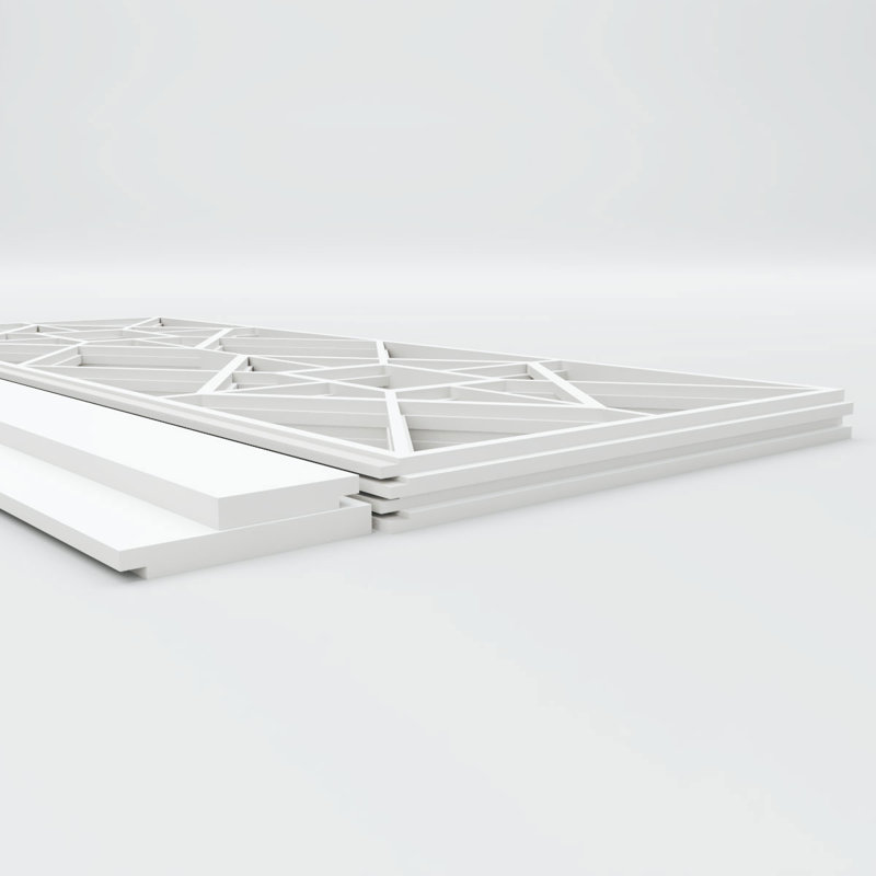 Ensemble de lambris en PVC Jamestown, H 44 po x l 94,5 po x P 0,625 po