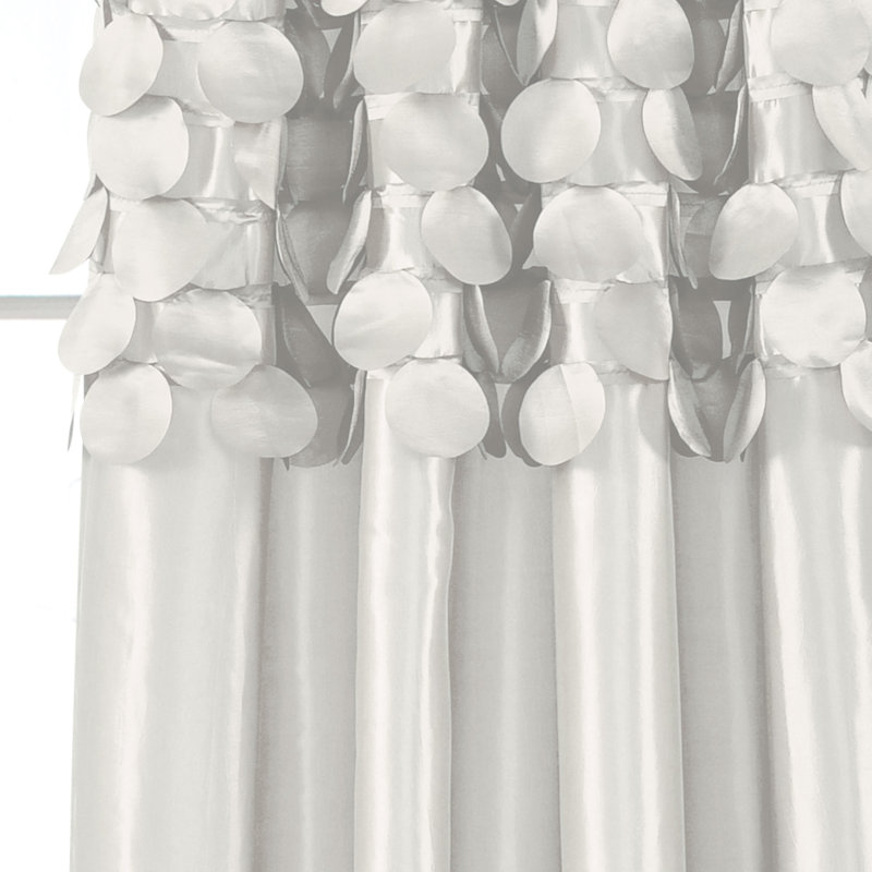 Panneaux de rideaux semi-transparents avec passe-tringle Gagliano, Blanc, l 54 po x L 95 po
