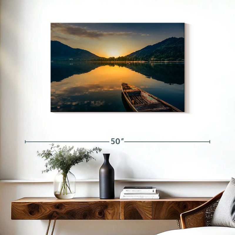 Paysage de lac Alvord Sunset, H 24 po x l 36 po