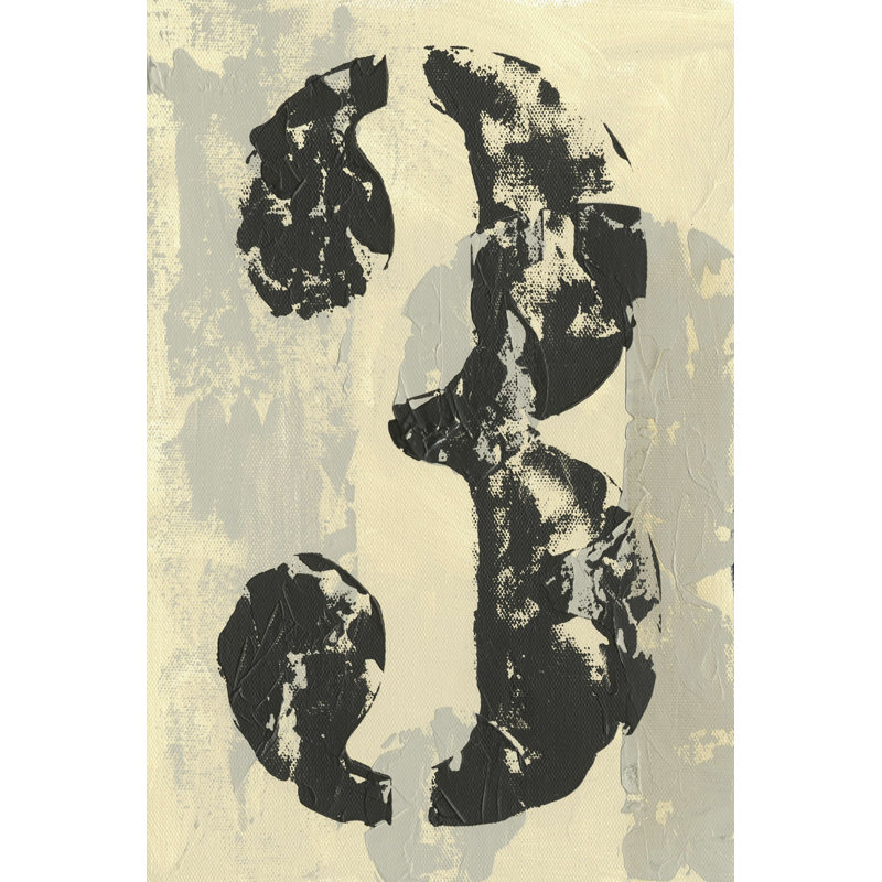 «Vintage Numéros III» par Ethan Harper - reproduction sur toile tendue, H 12 po x l 8 po